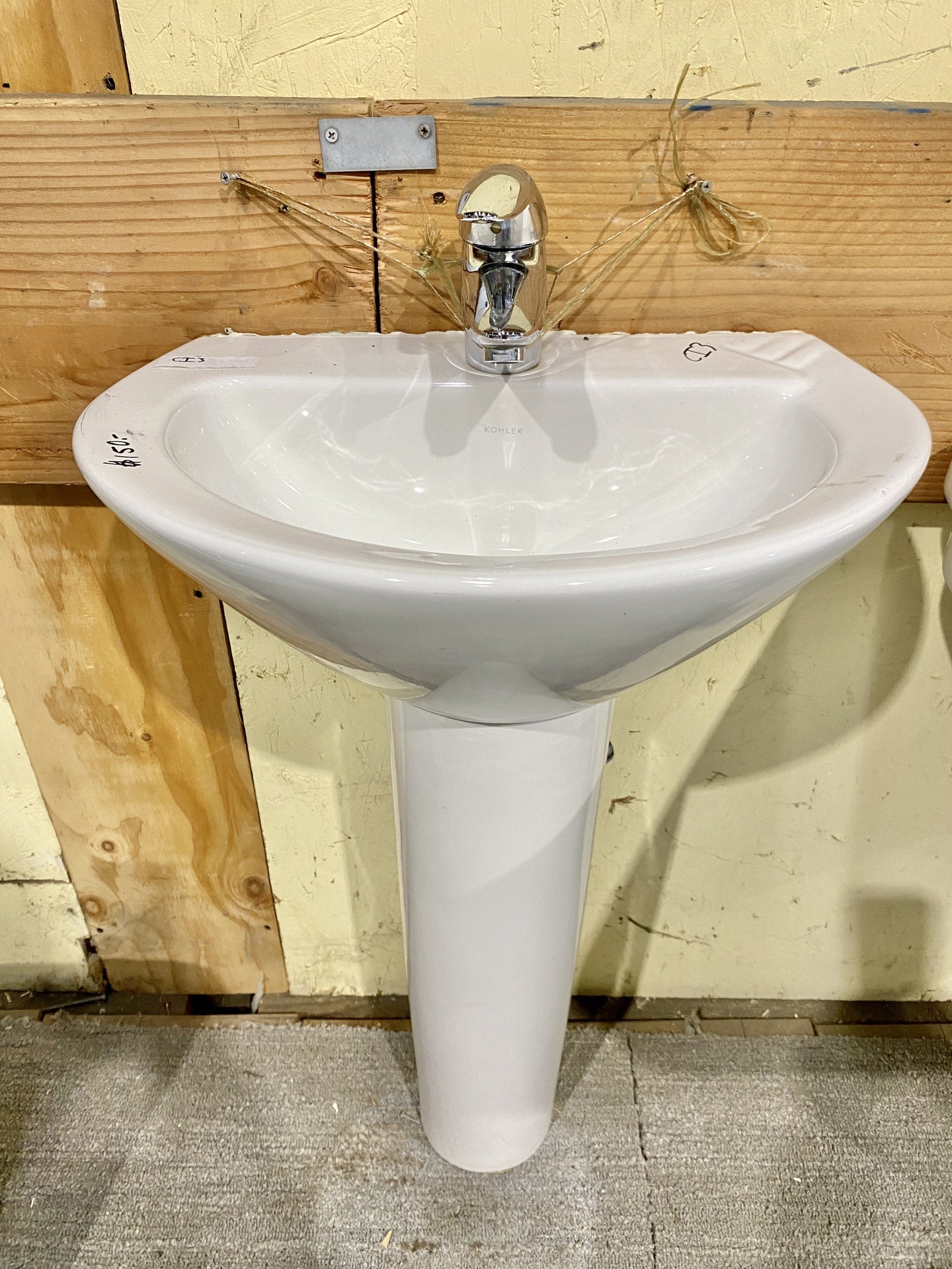 Kohler Pedestal Sink White Mini CI3