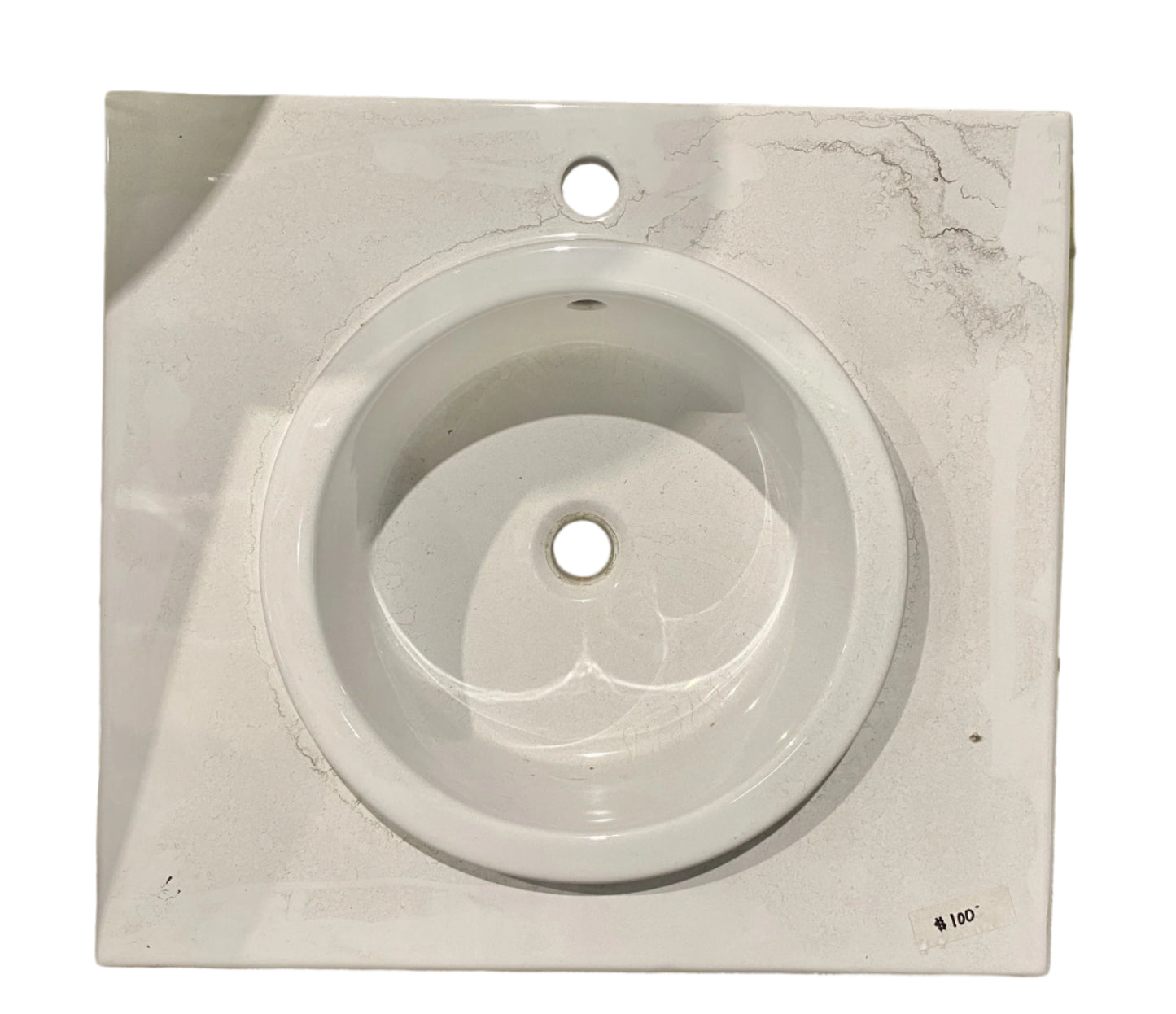 White Square Sink TRP