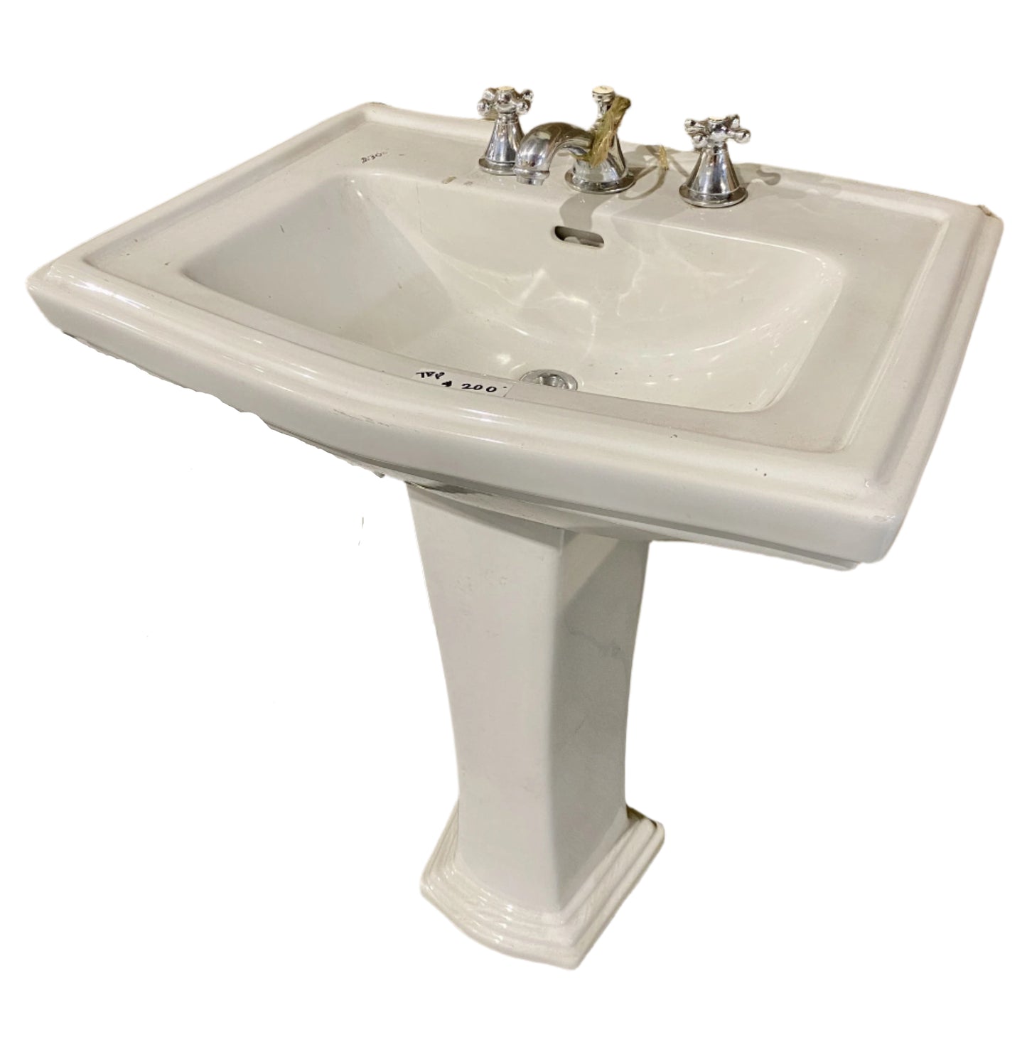 Grohe White Pedestal Sink TRP