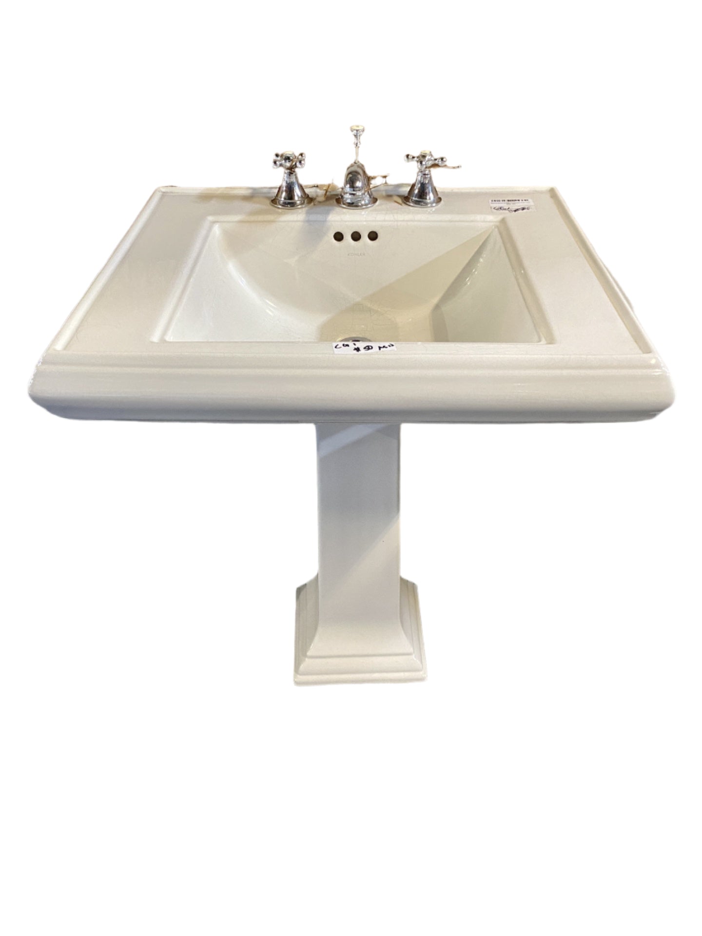 Rectangular Kohler Pedestal Sink CG1