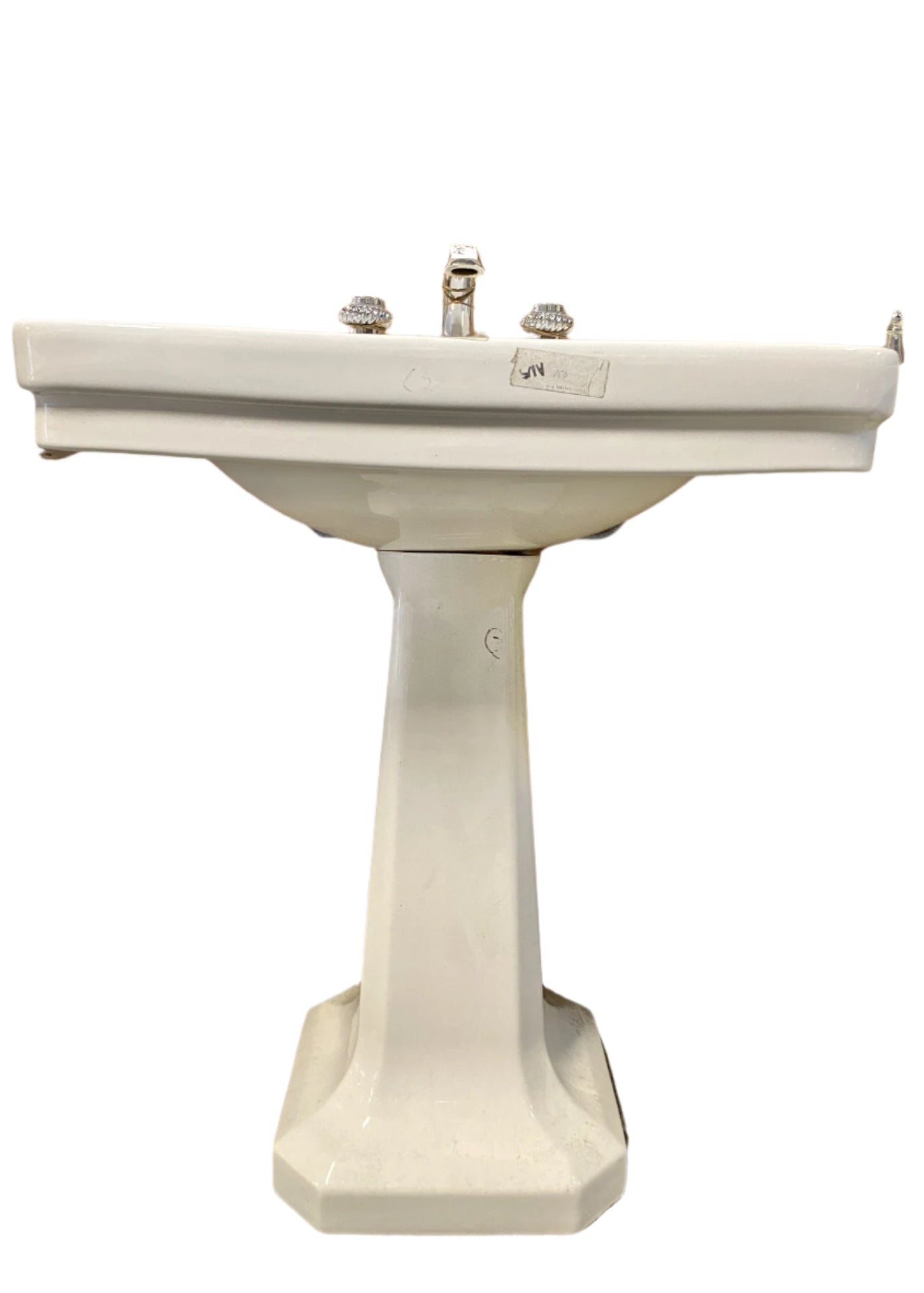 Vintage White Pedestal Sink AN5