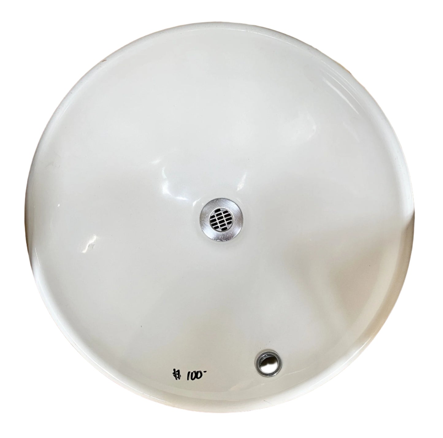 Round White Sink TRP