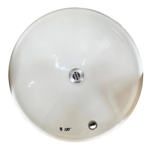 Round White Sink TRP