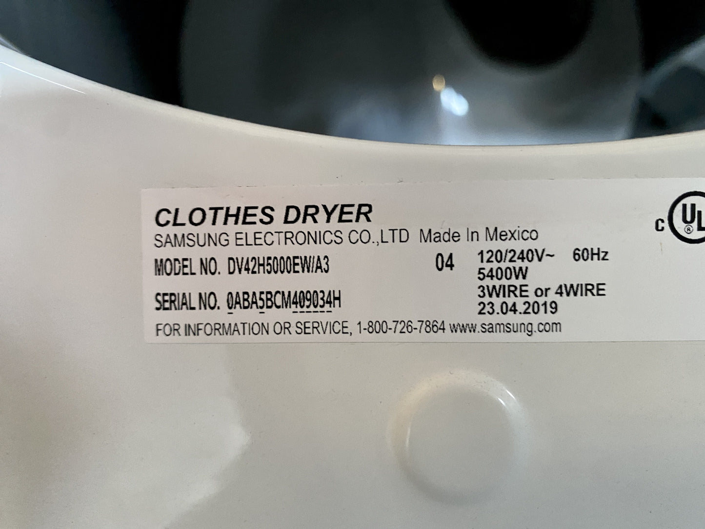 Samsung Dryer CJ9