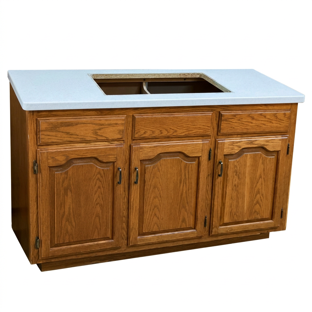Cabinet · Kitchen Base · Oak · Sink Opening · 60×37×24 · CY8