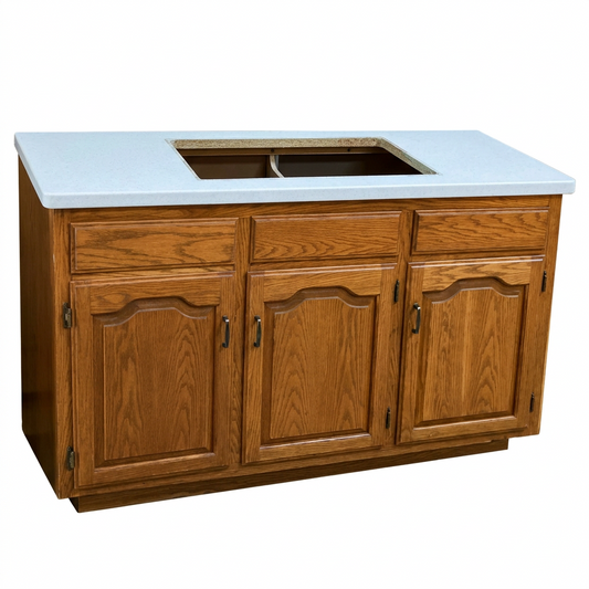 Cabinet · Kitchen Base · Oak · Sink Opening · 60×37×24 · CY8