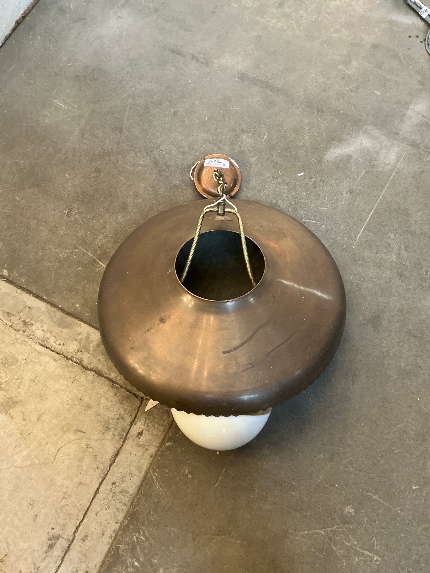 Ceiling light, pendant, copper, 22 1/2", CY2