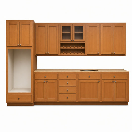 Kitchen Cabinets Set, 13 Pcs, CR1