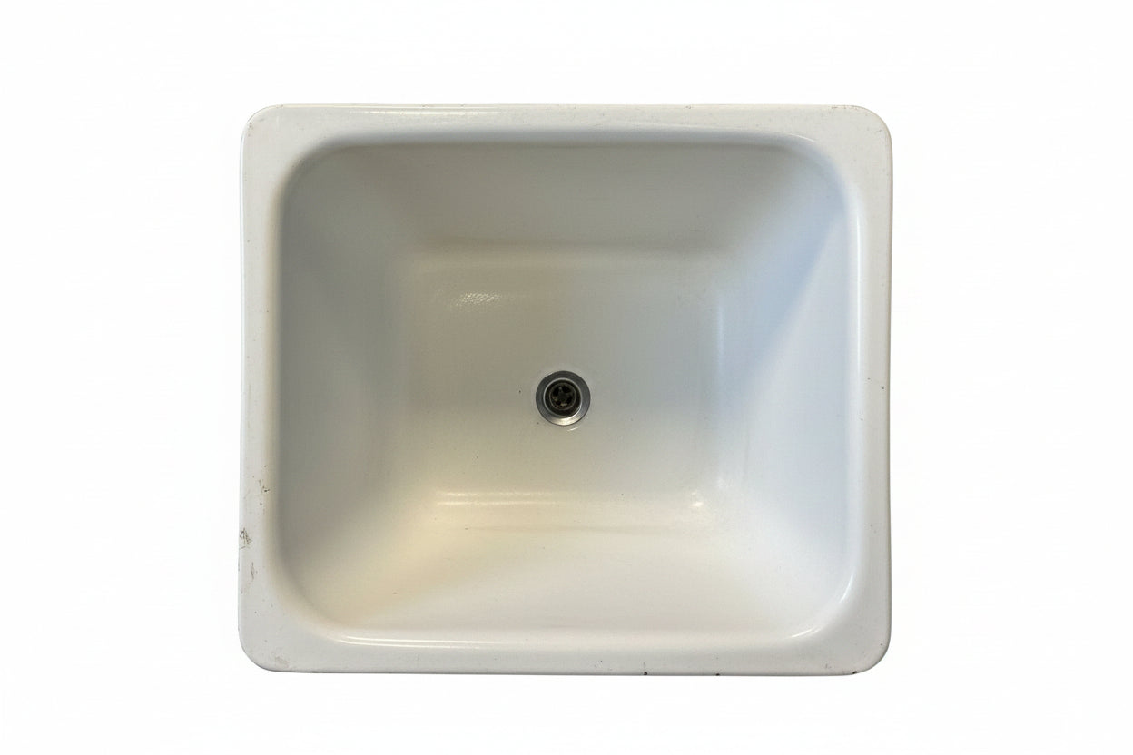 Kitchen Sink Cast Iron, White BR9