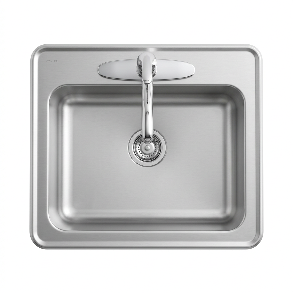 Kitchen Sink, With Garbage Disposal And Faucet, TRP