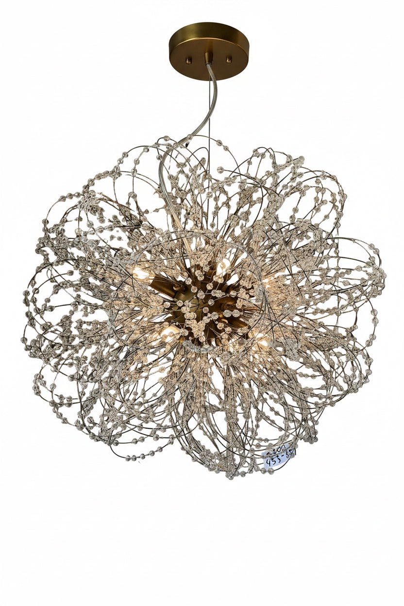 Designer Crystal Sculpture Light
