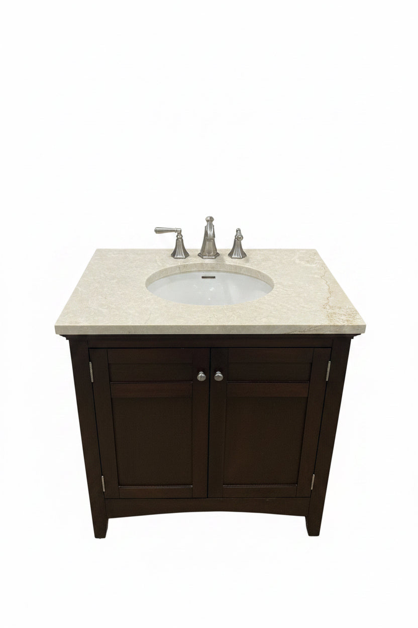 Bathroom vanity, sink and faucet, CW6