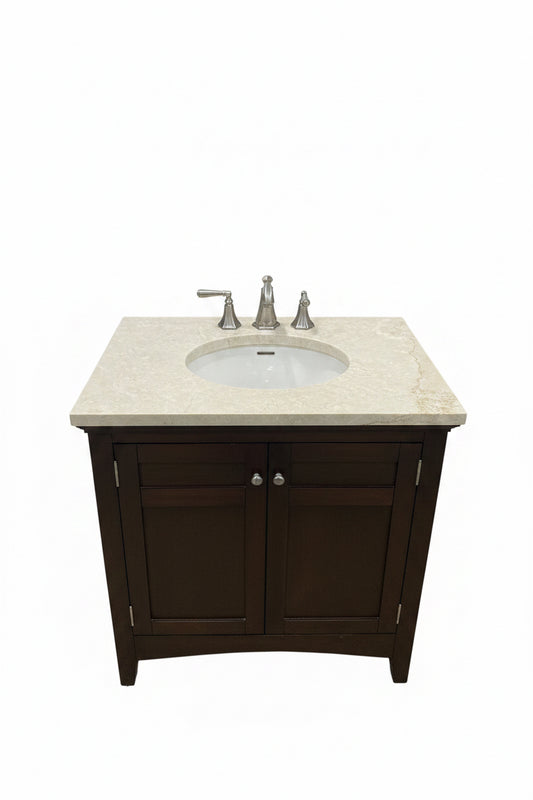 Bathroom vanity, sink and faucet, CW6