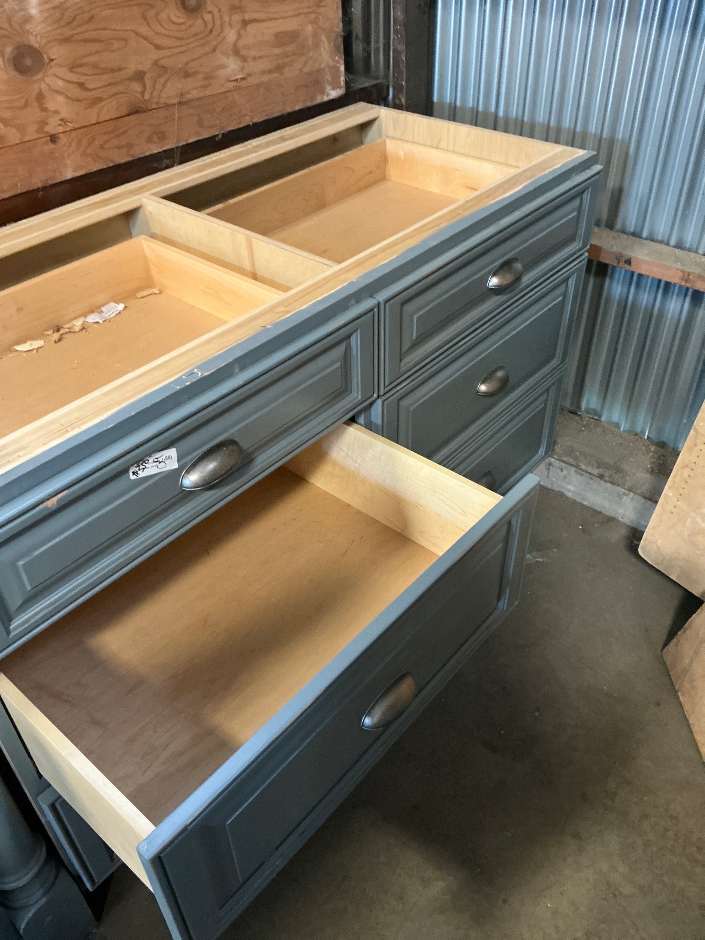 Cabinet, kitchen Base Blue, 6 Drawer CX9