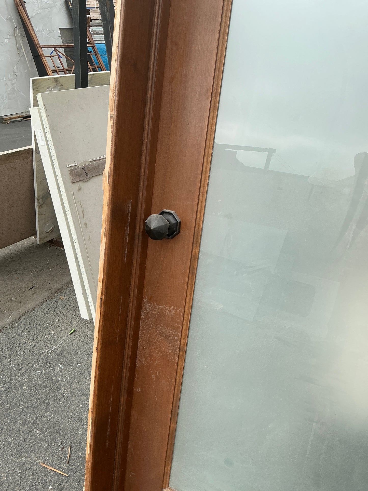 Door Glass Wood Pantry Right Swing CX9