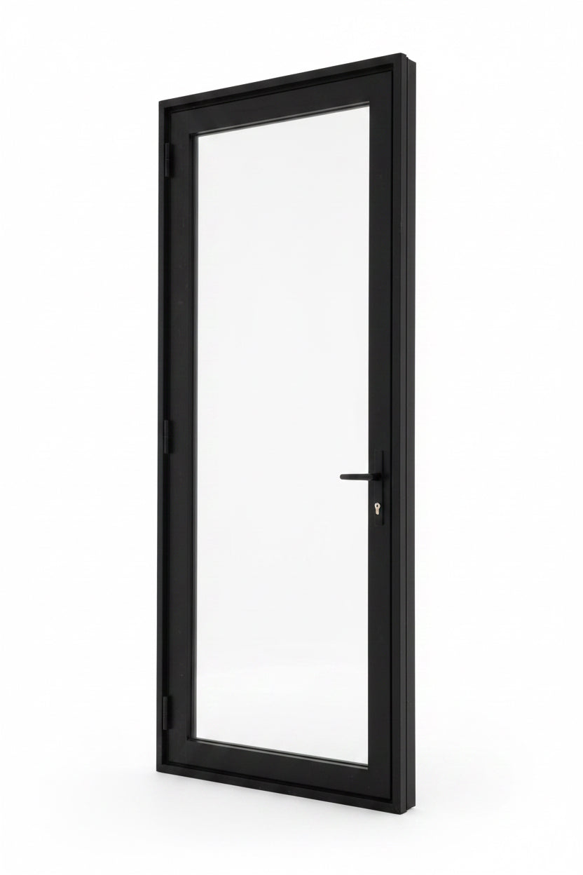 Door, exterior,black, BND, TRP