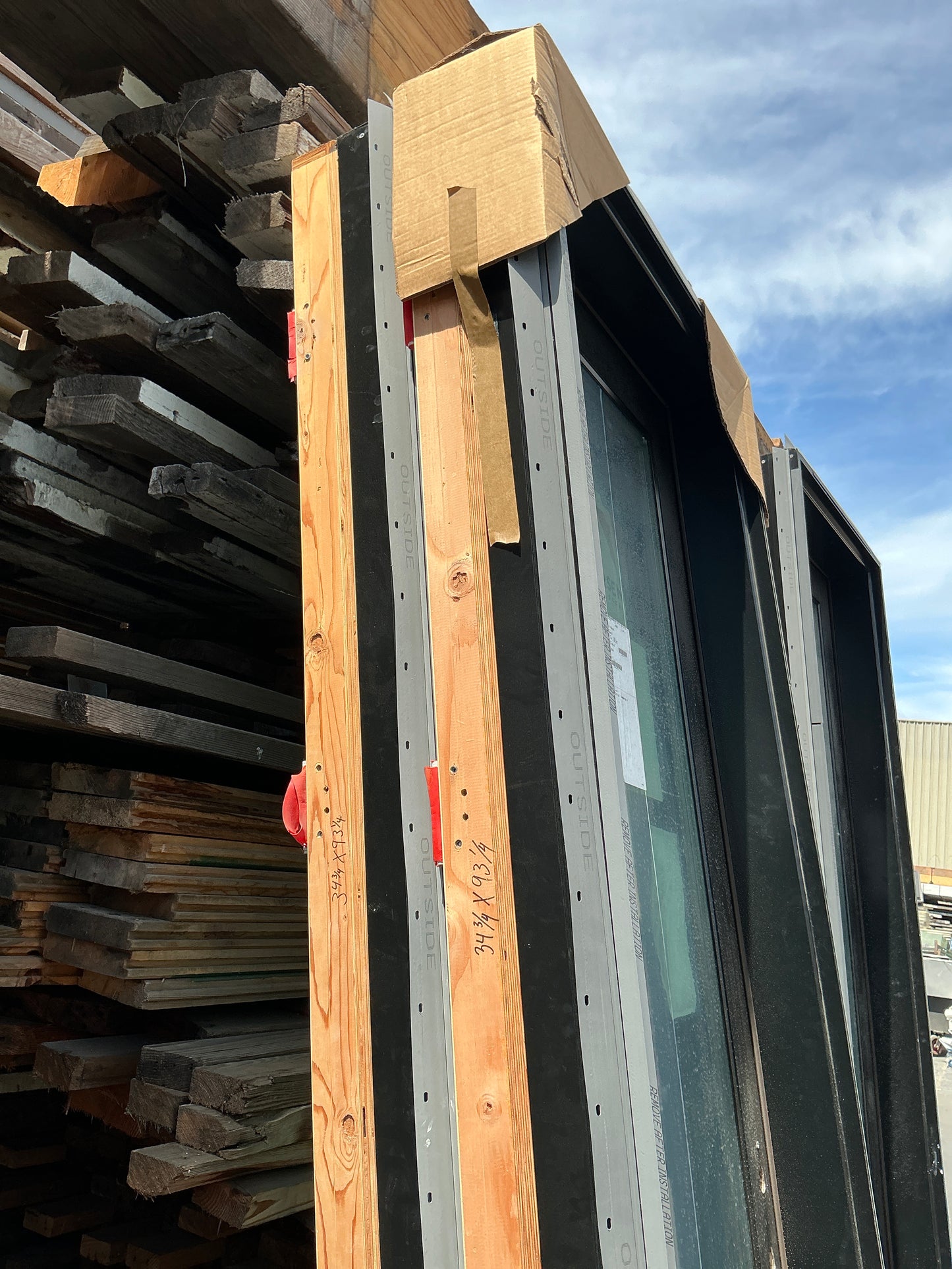 Door, exterior, Right Swing Black ARG
