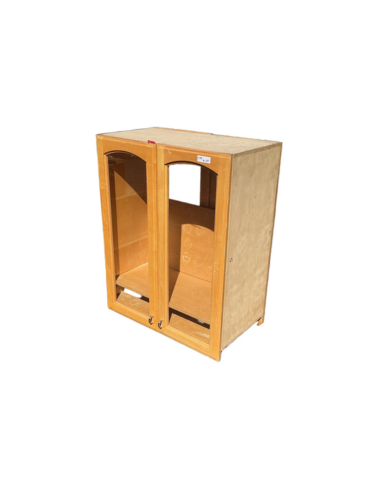 Kitchen upper cabinet, glass, 2-door, 31", TRP