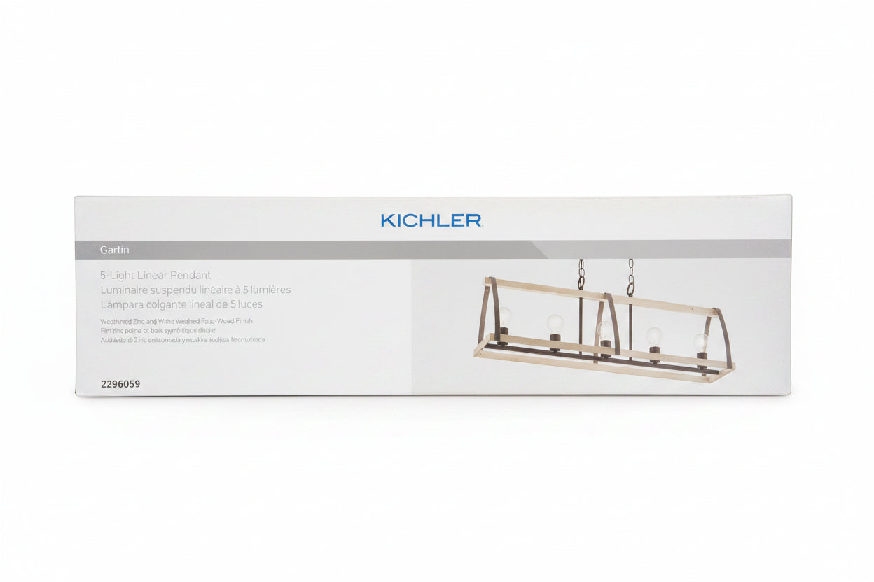 5-Light Linear, Pendant, Low