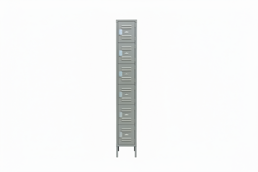 Locker, Metal, 6 Compartment, 12” TRP
