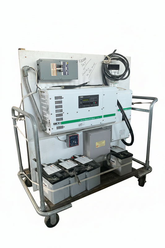 Power conversion center with 20 Solar Panels, trace engineering, CV3