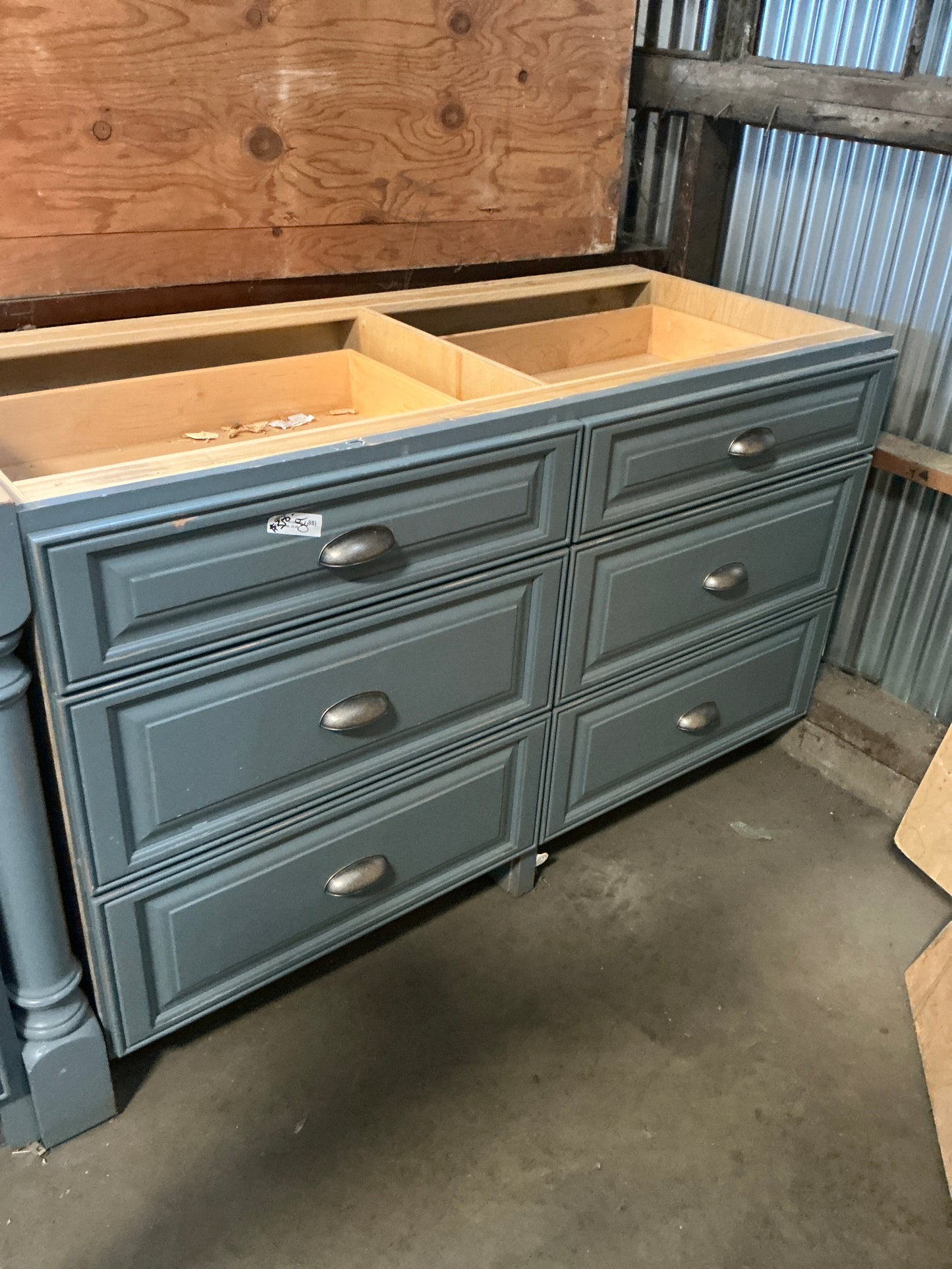 Cabinet, kitchen Base Blue, 6 Drawer CX9