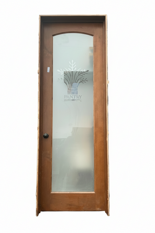 Door Glass Wood Pantry Right Swing CX9