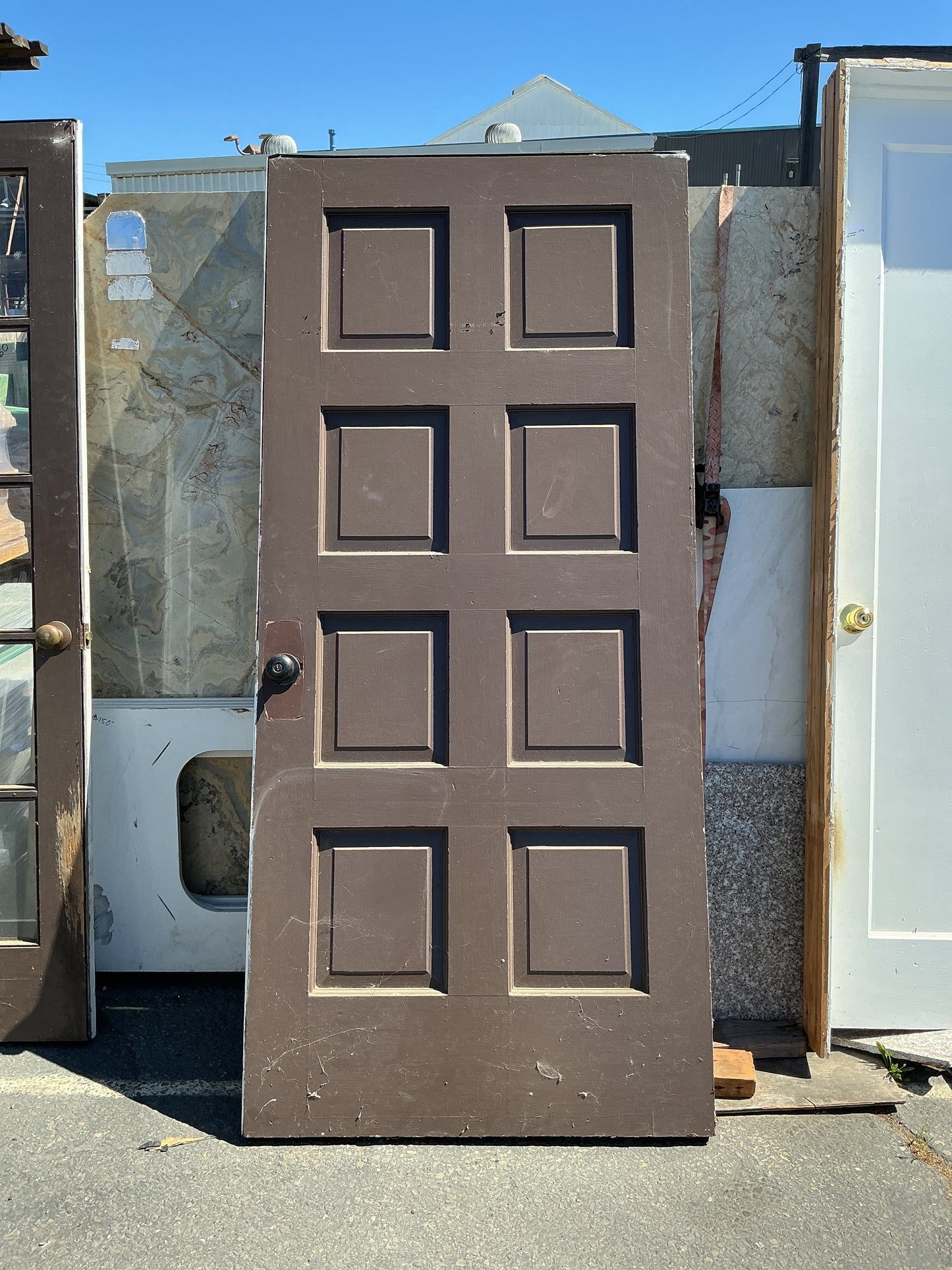 Exterior door, Right swing, brown, 36", CY2