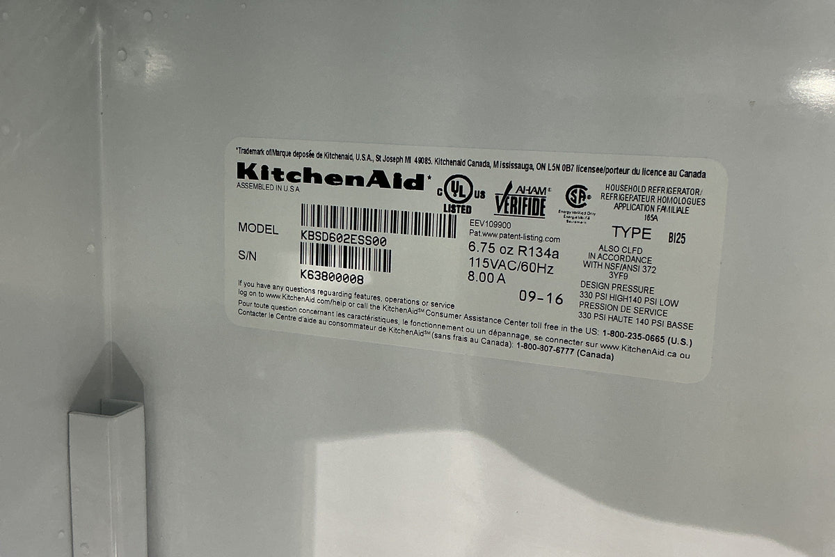 Refrigerator, KitchenAid, CZ1