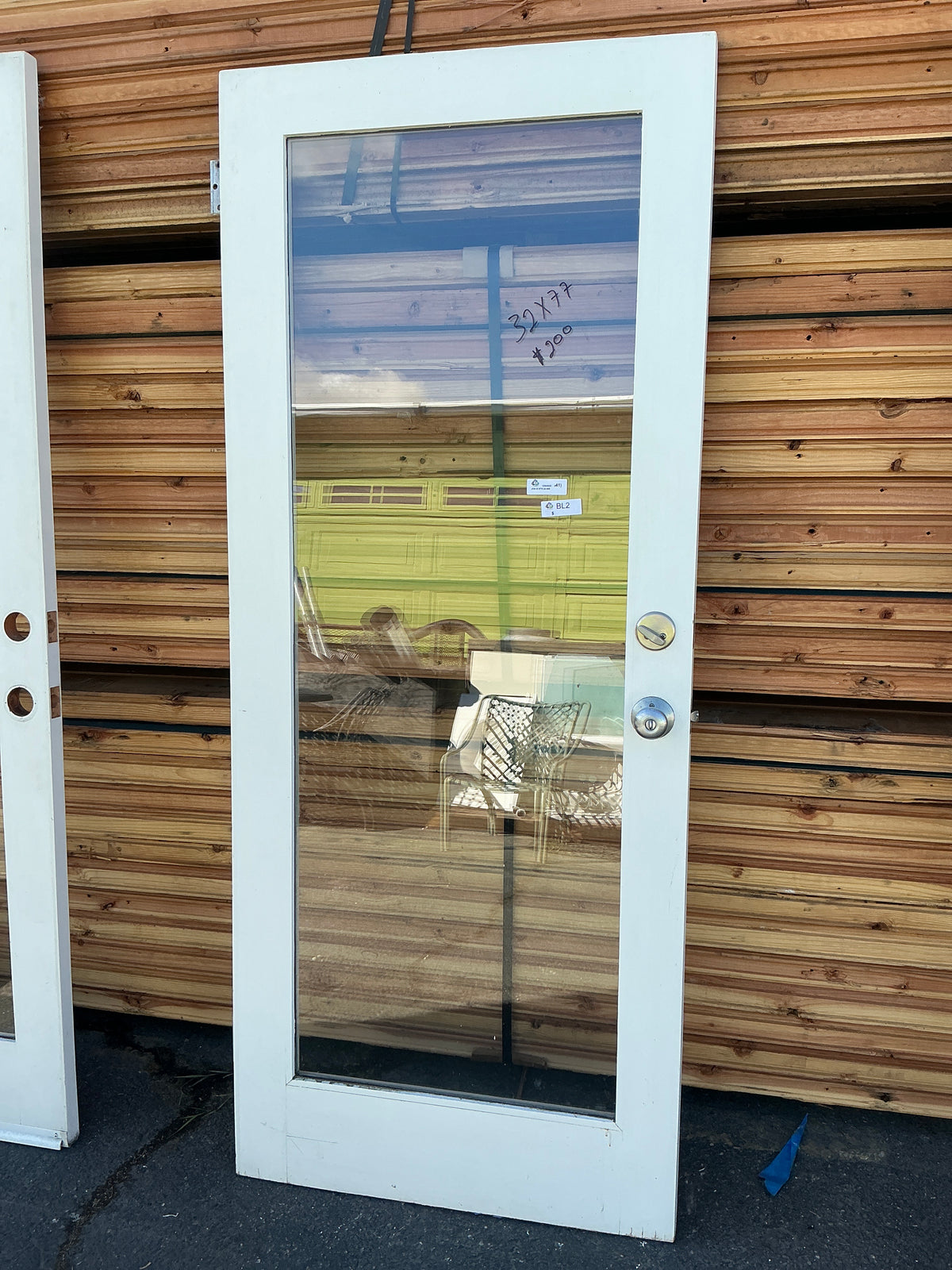 Exterior door, 1 Panel Glass, BL2