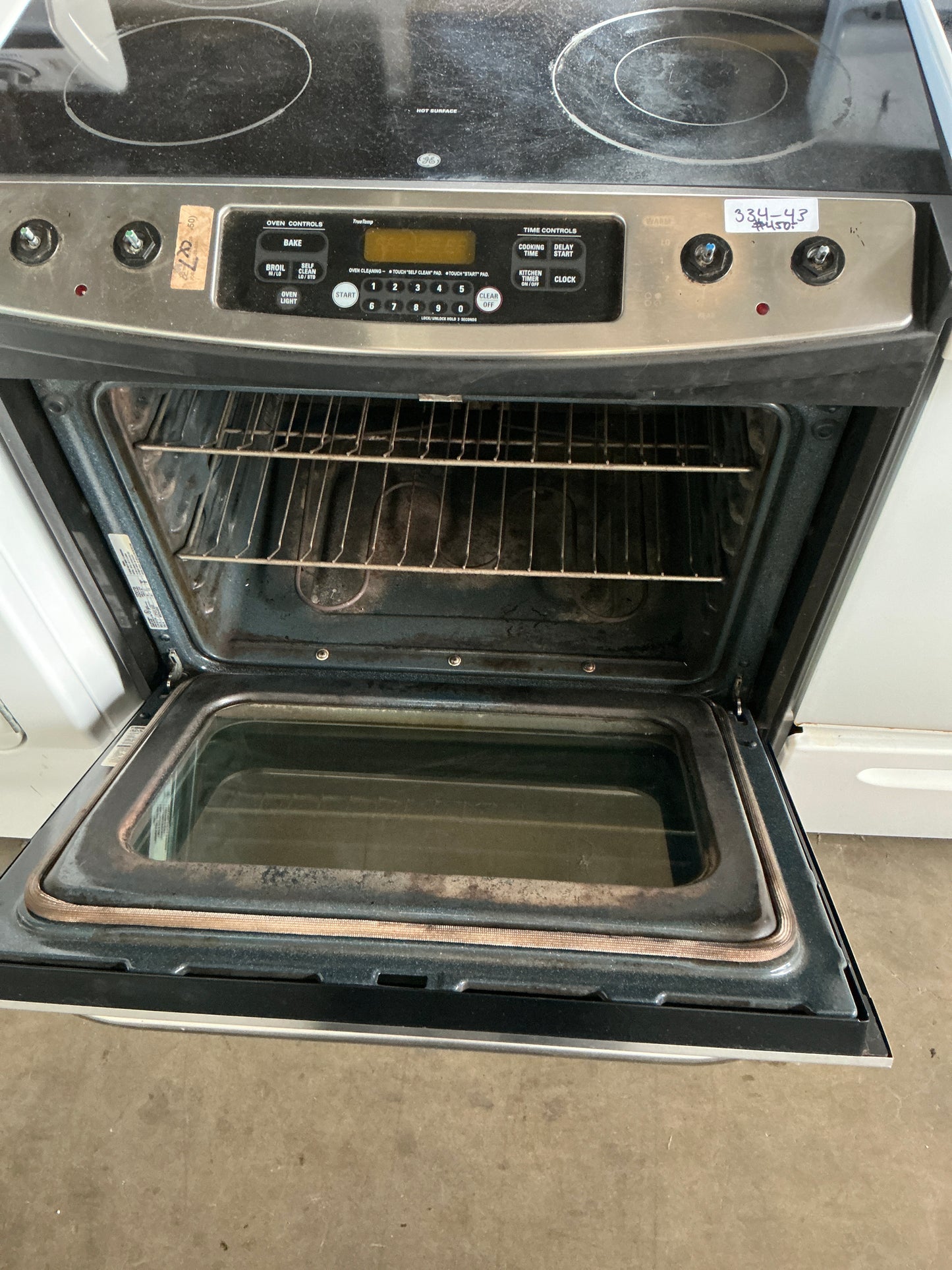 GE 30" Electric Stove · Stainless Range · CX7