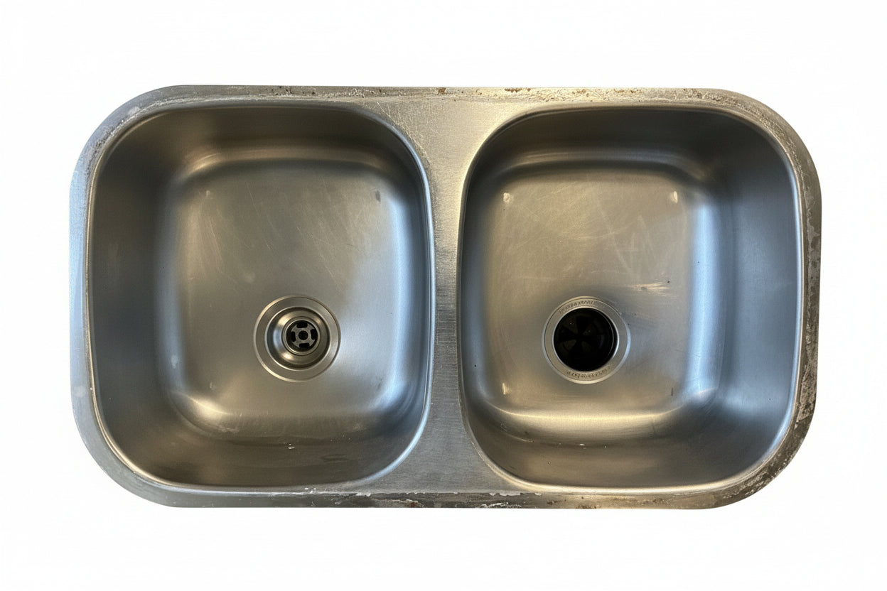 Kitchen Sink, Double , Stainless Steel, TRP