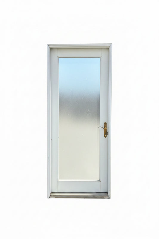 Door, exterior, frosted glass, CW9