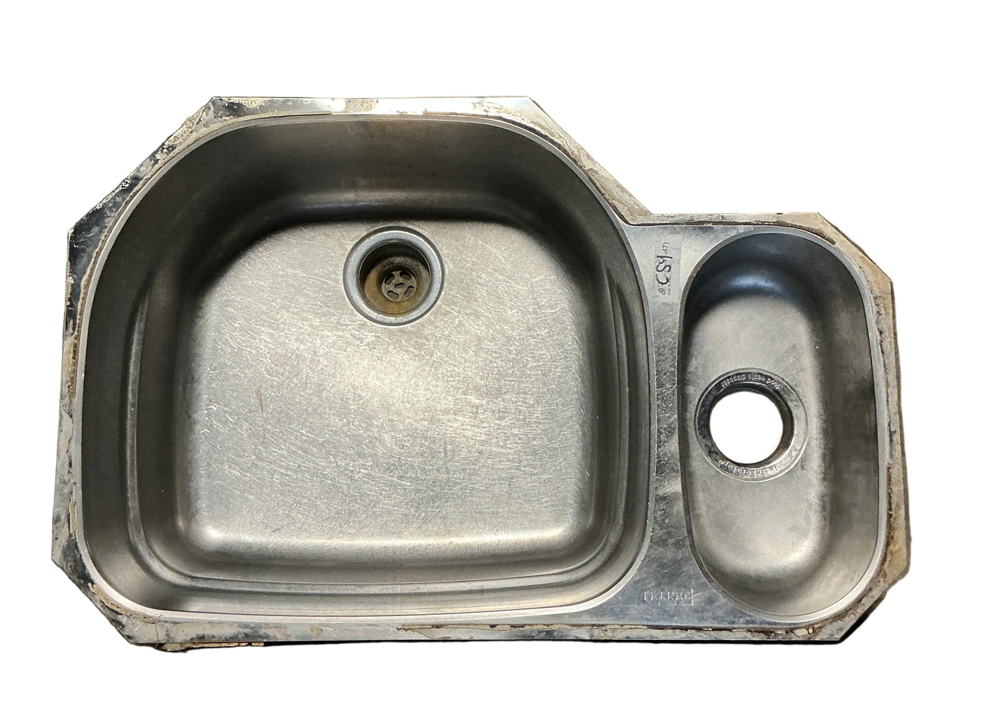 Kitchen sink stainless steel double CS4