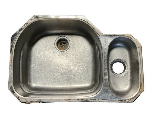Kitchen sink stainless steel double CS4