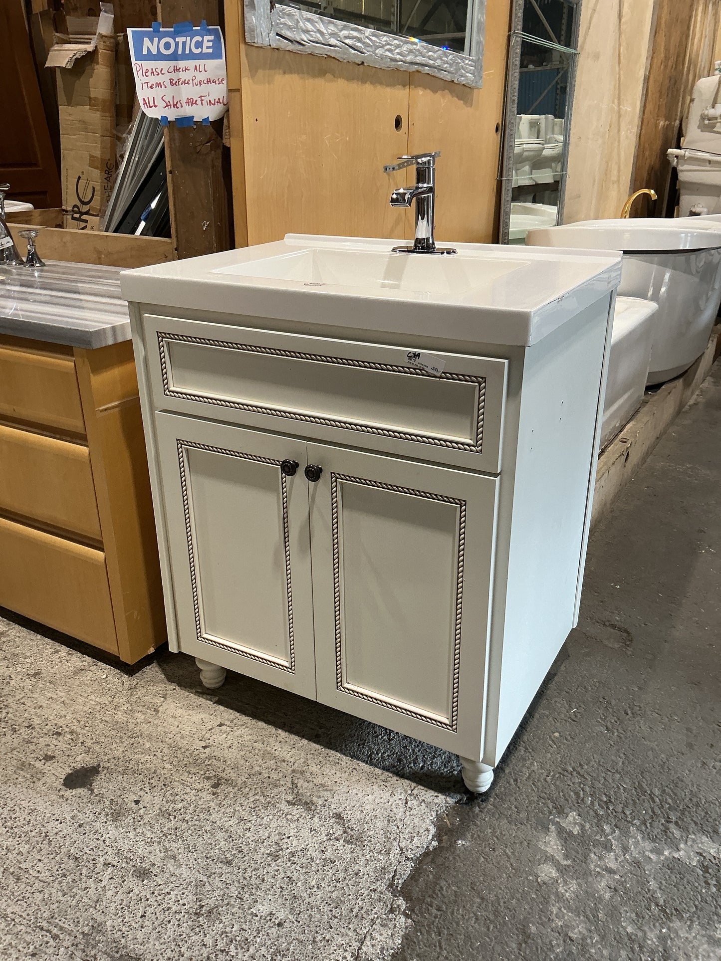 Bathroom Vanity, White, 31", CX9