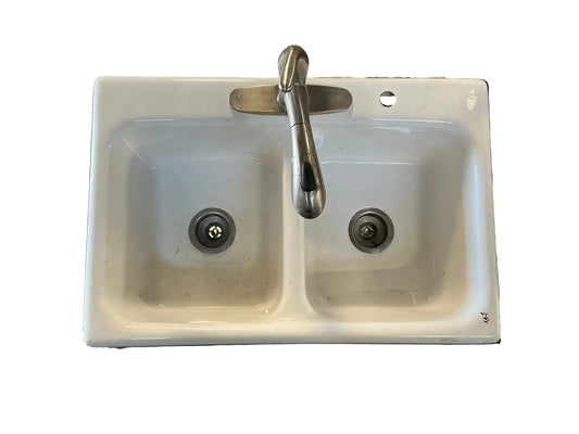 Kitchen Sink, Fiberglass, With Faucet, TRP