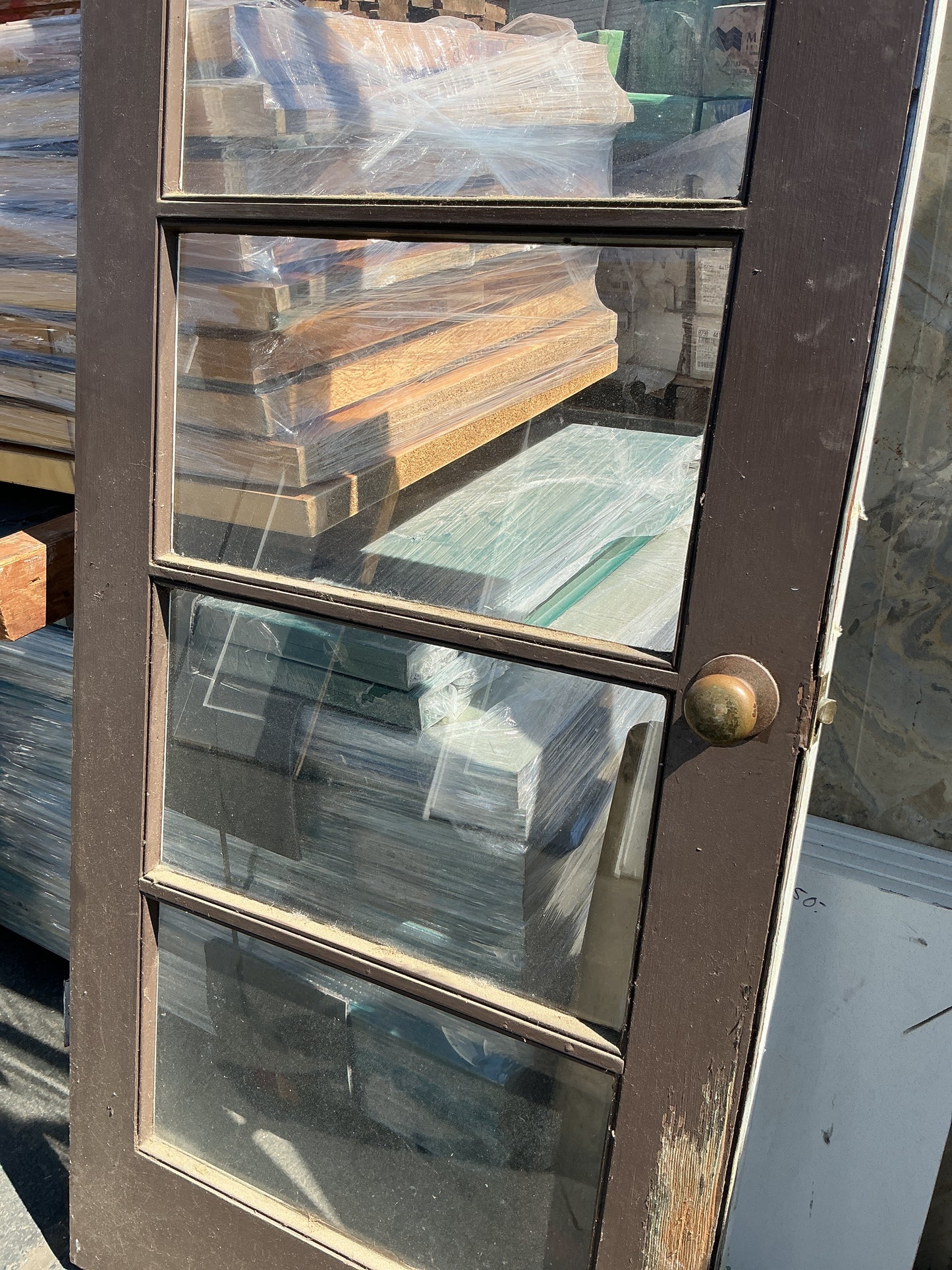 Exterior door, Left swing, brown, 30", CY2