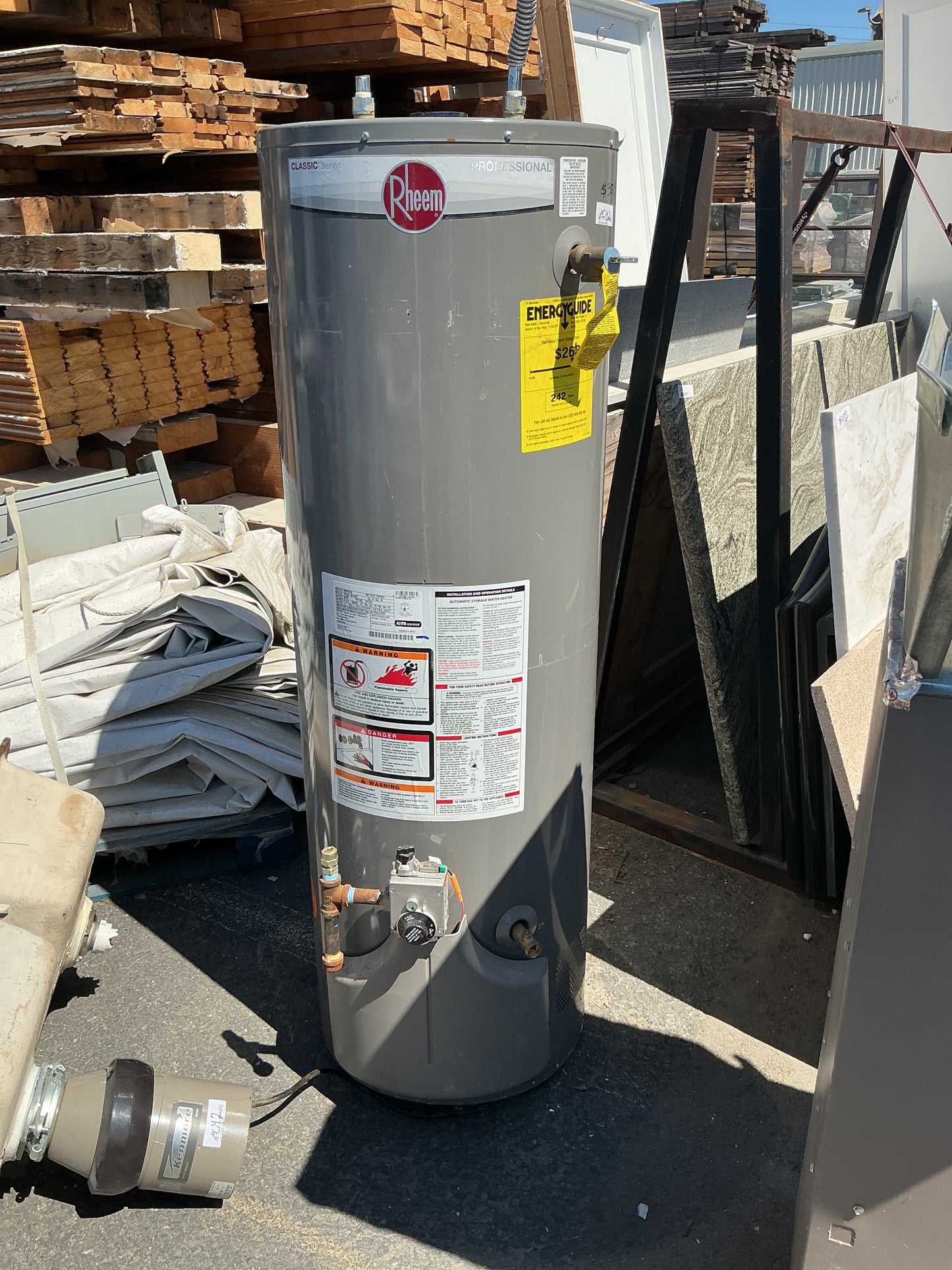 Water heater, Rheem, 19", CY2