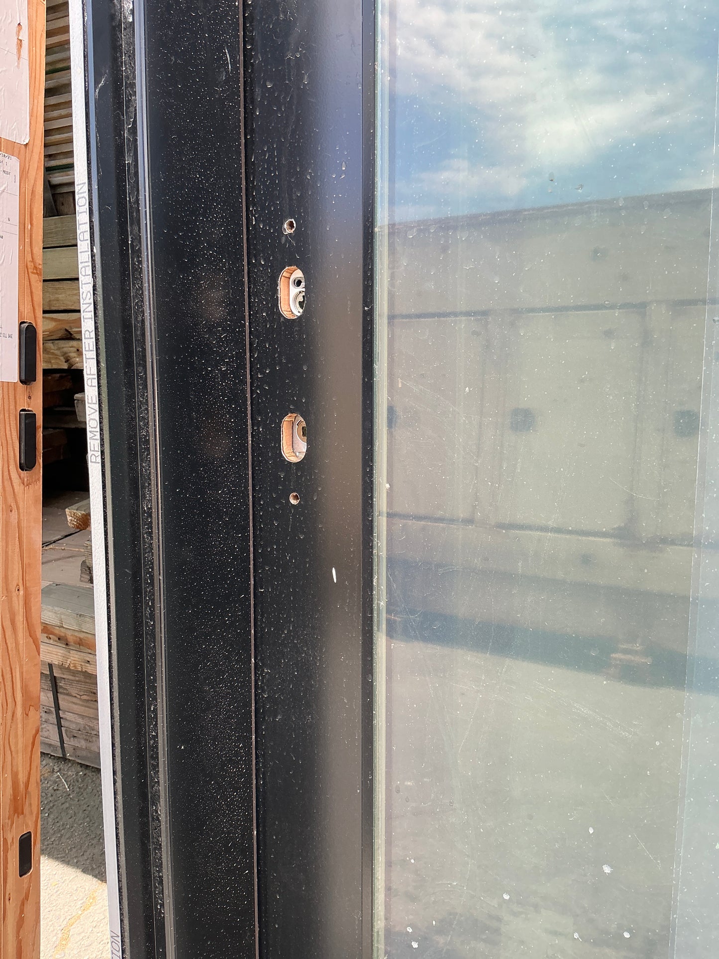 Door, exterior, Right Swing Black ARG
