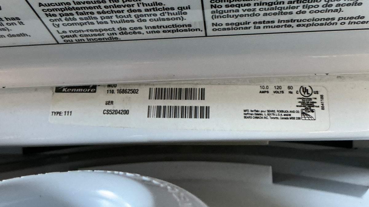 Kenmore 80 Series, washer, PA
