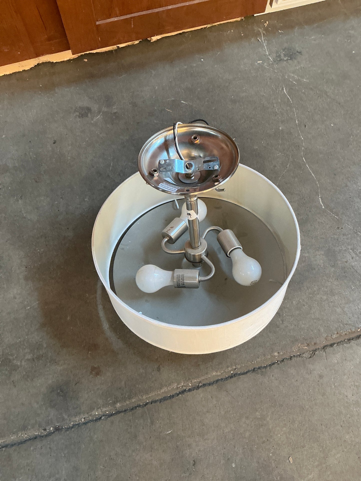 Ceiling light, drum shade, 16", CX9
