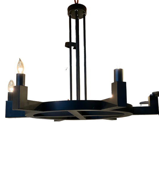 Black metal chandelier,TRP