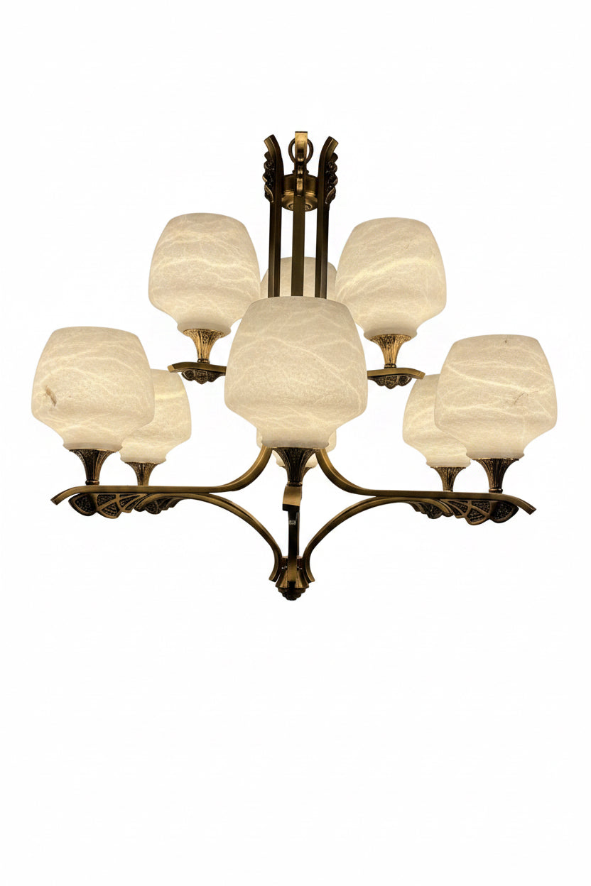 Chandelier, Alabaster, TRP