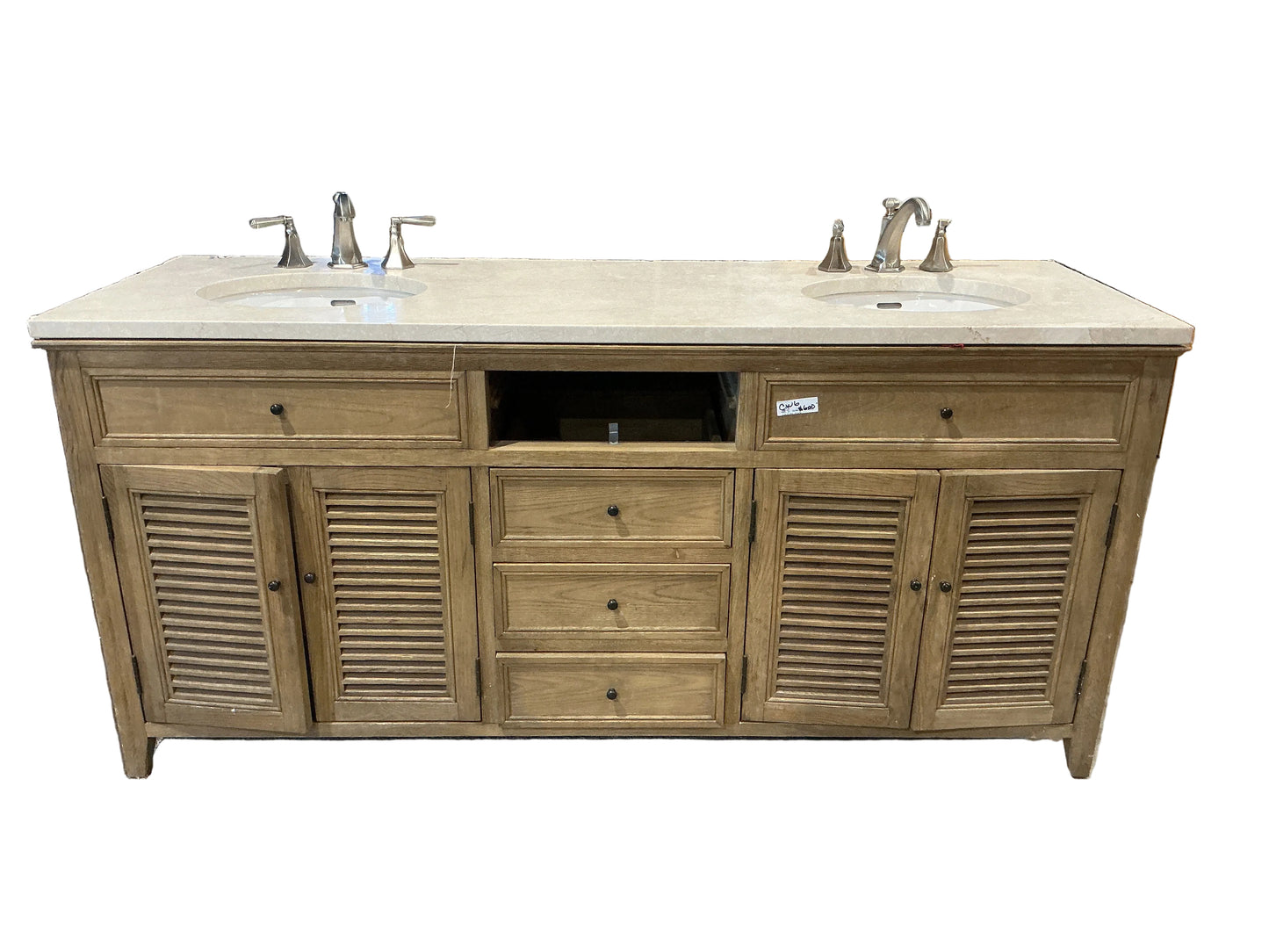 Bathroom vanity, double sink, CW6