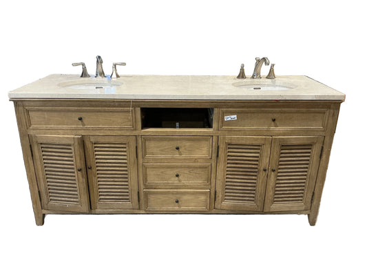 Bathroom vanity, double sink, CW6