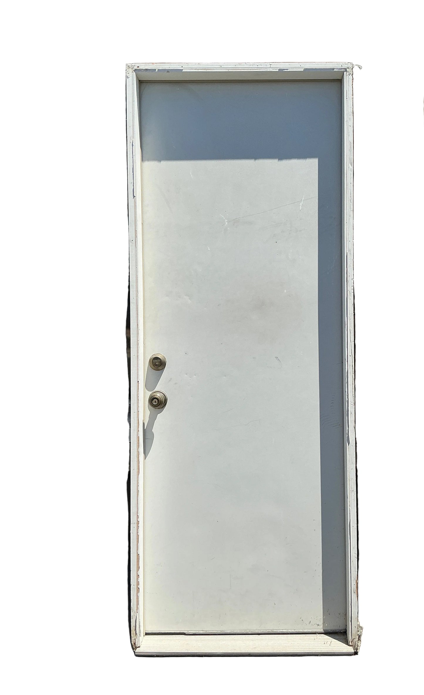 Door, exterior, metal slab, TRP,
