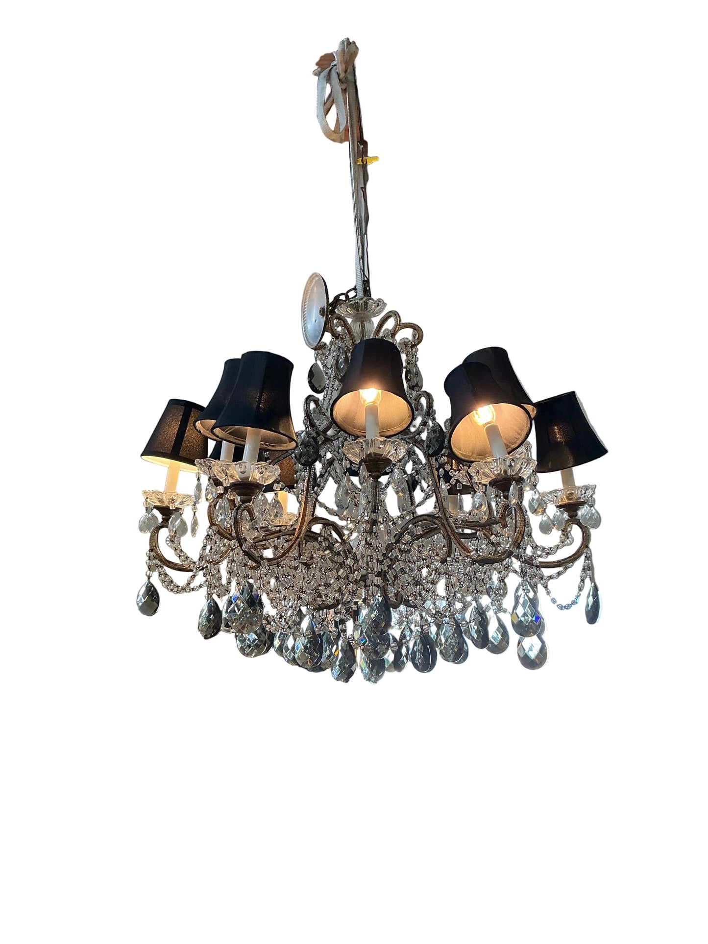 Crystal & Smoky Crystal Chandelier – Sophisticated and Rare