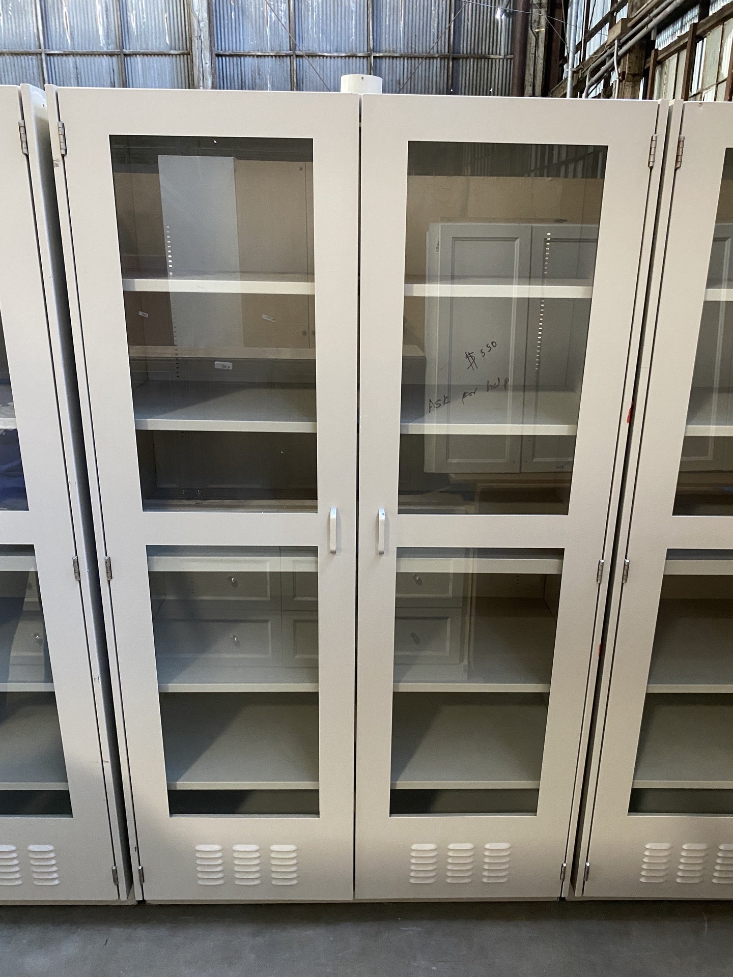 Commercial Cabinets Metal/Glass TRP