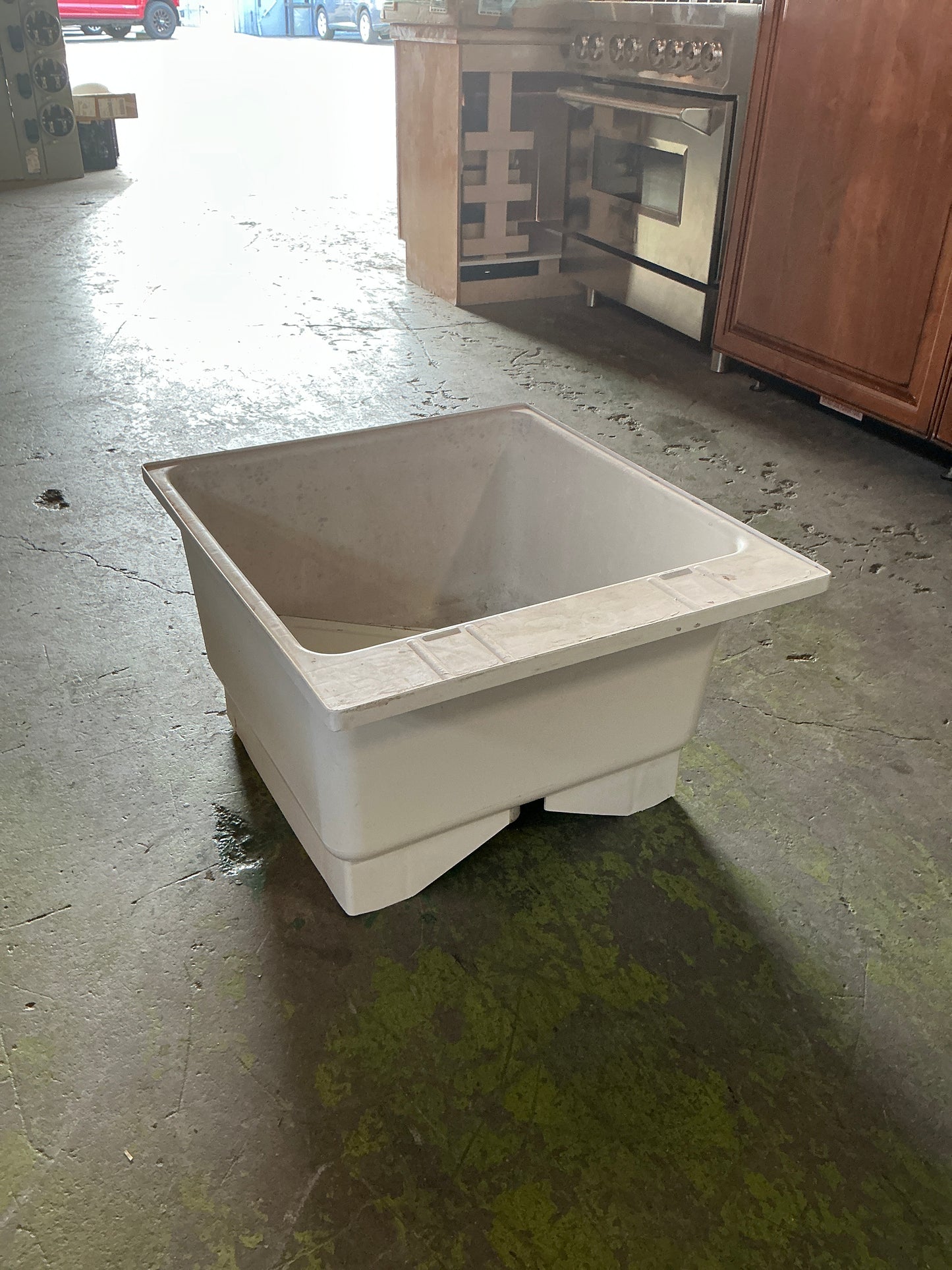Sink, laundry, white, CY2